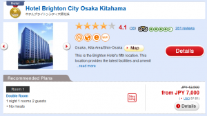 Hotel Brighton city Osaka Kitahama